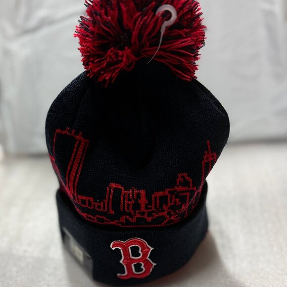 NEW ERA Skyline Wrapz Beanie Knit Boston Red Sox - Picture 2 of 2